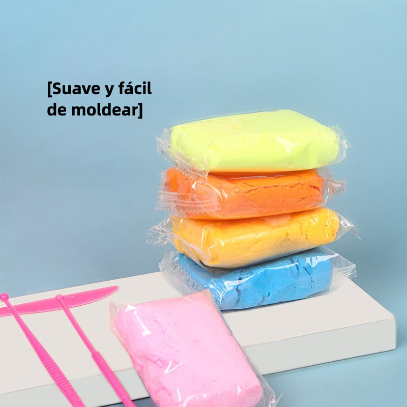 Arcilla de Modelado Ligera para Niños – Pack de 12, 24 o 36 Colores, Secado al Aire